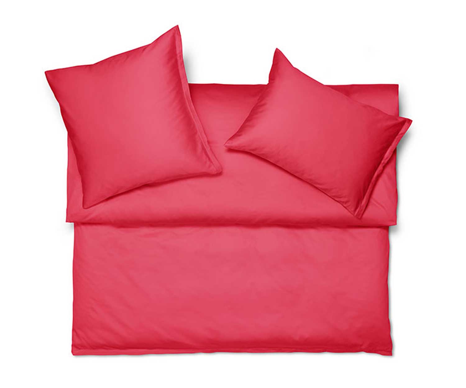 Satin-cerise Schlossberg bed linen JERSEY ROYAL CERISE