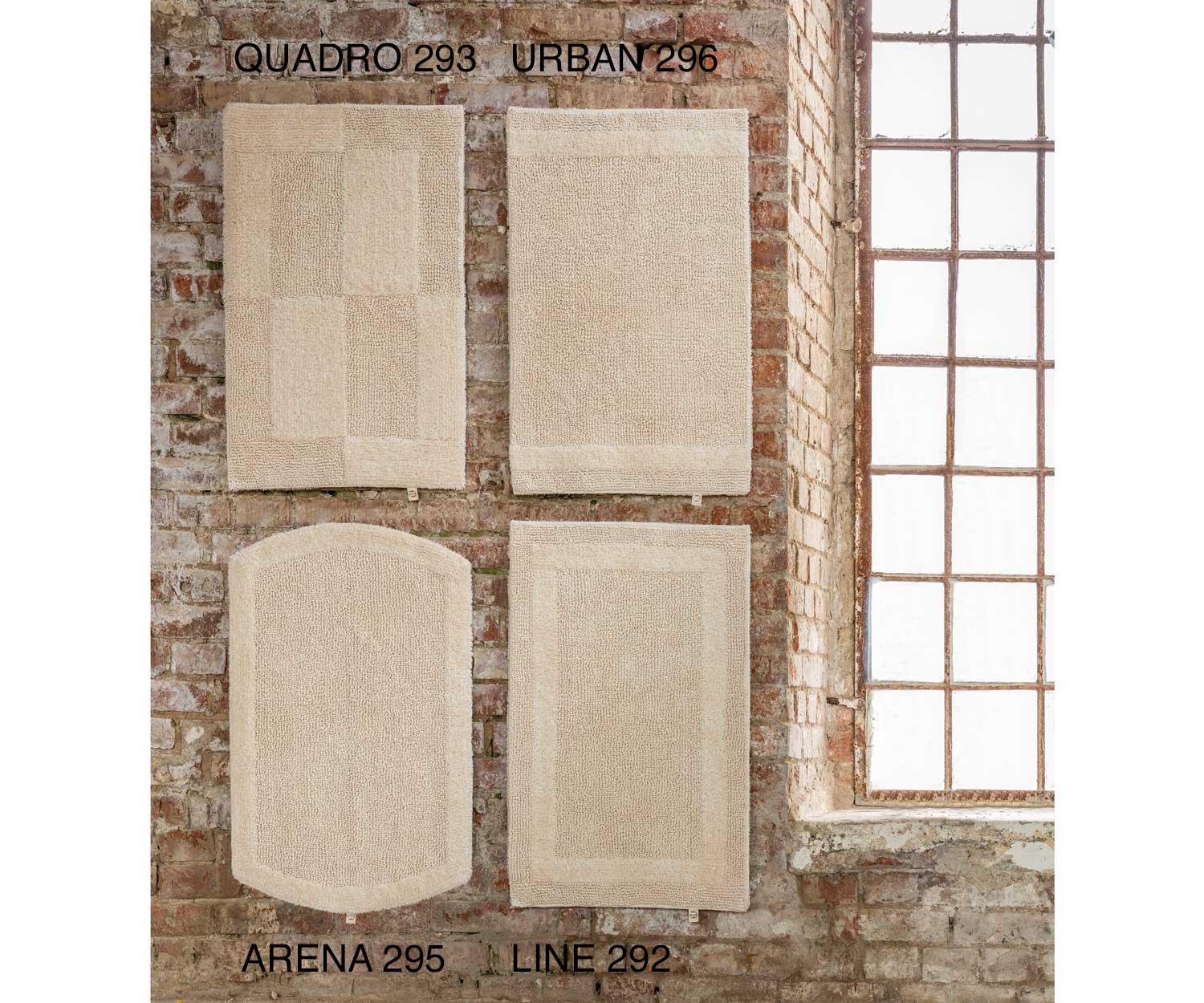 Rhomtuft-Baumwolle-Wunschprogramm Rhomtuft Quadro + Arena bath rugs customized program