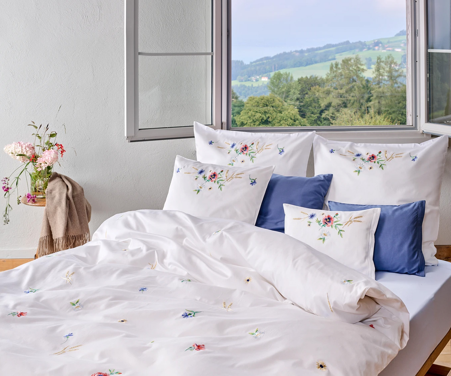 Fischbacher ropa de cama SUMMERFIELD satén
