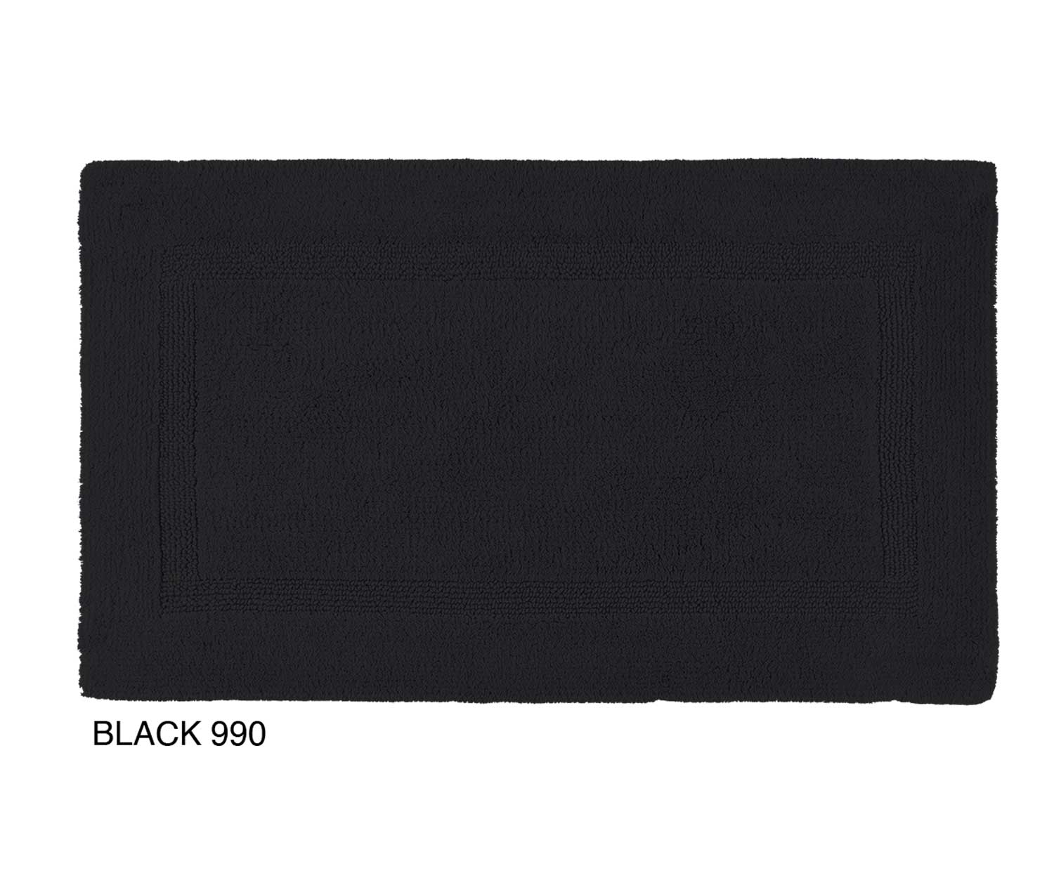 Abyss-Badteppich-REVERSIBLE-black-990 Abyss REVERSIBLE col. 990 black