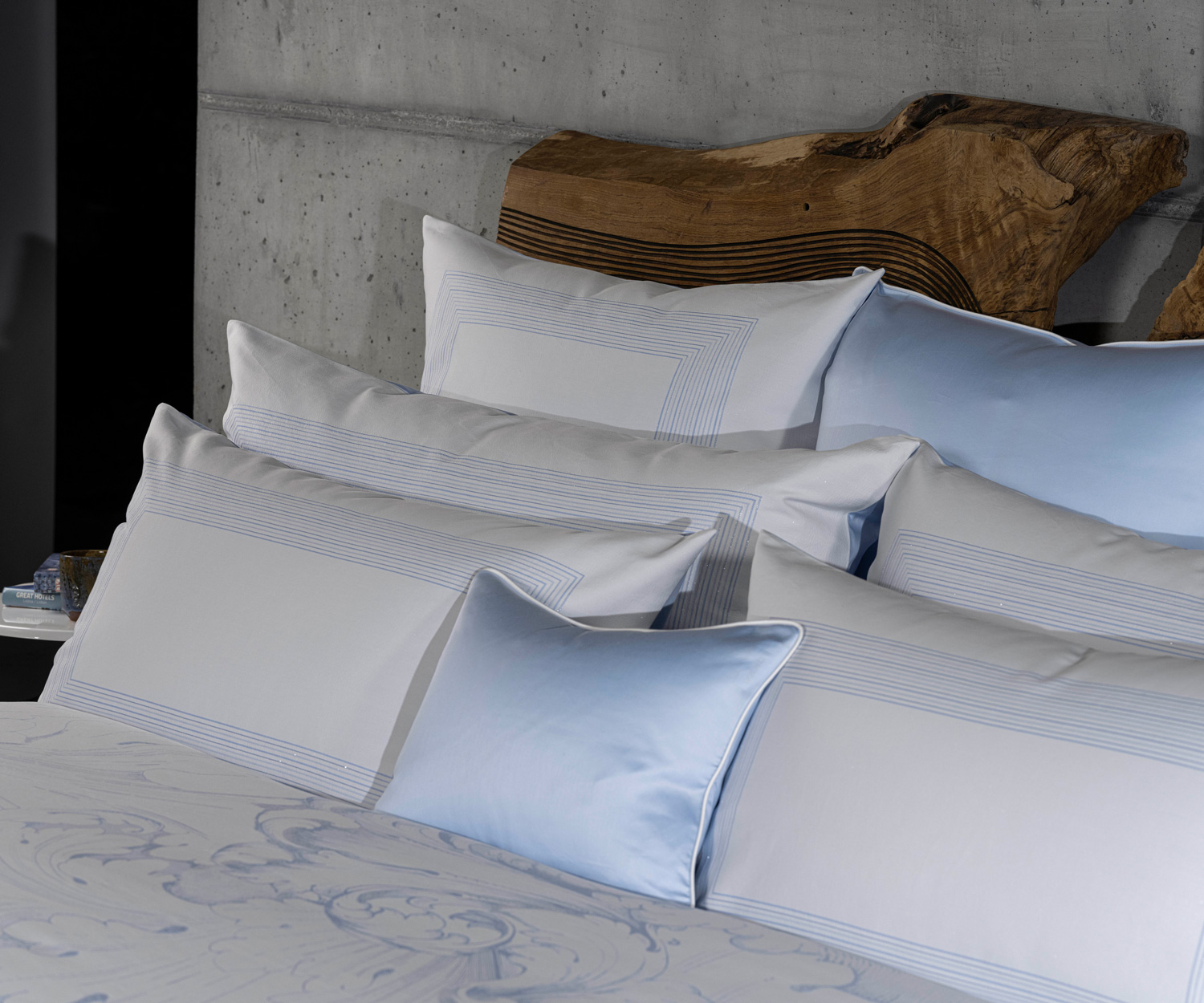 Celso-EXQUISE-360 EXQUISE - Jacquard Bettwäsche col. 360 Sky Blue