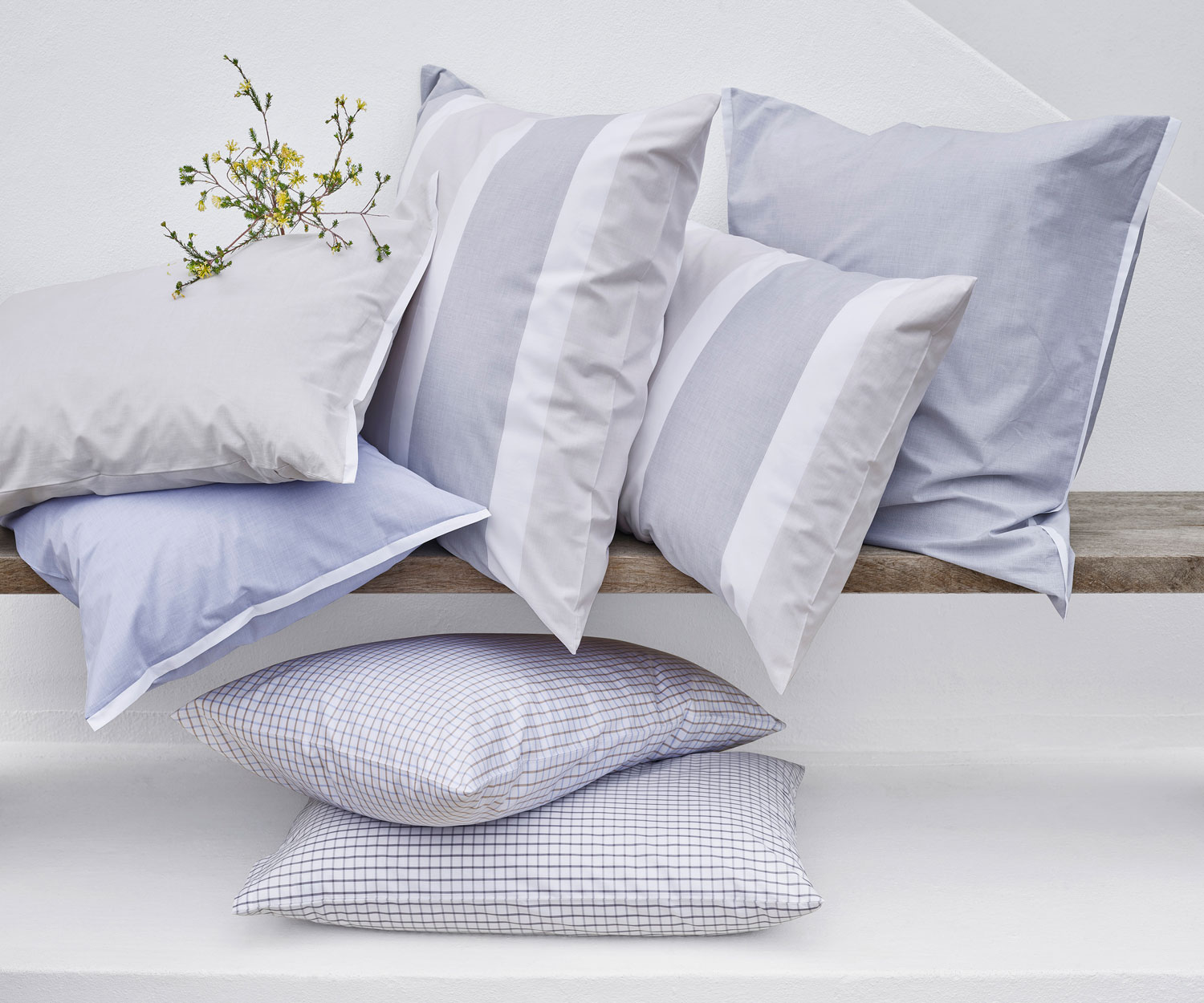 Schlossberg bed linen RIGA GRIS - Fil a Fil