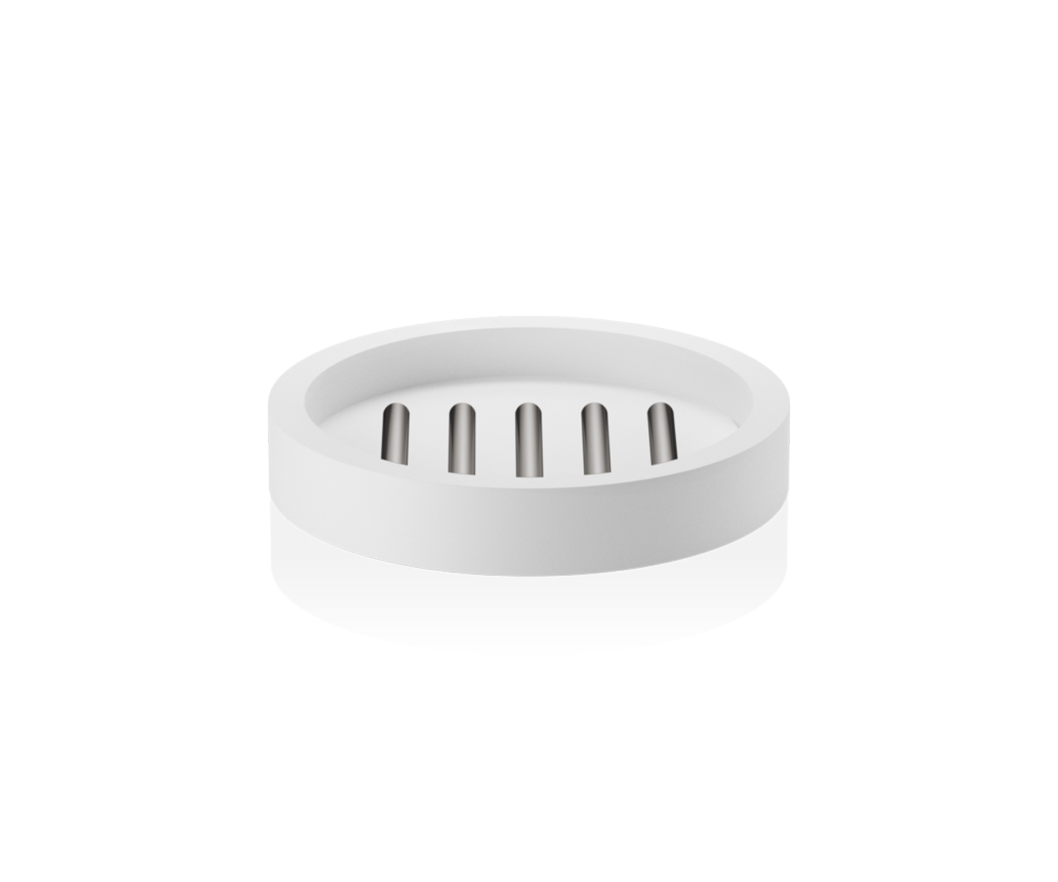 Decor-Walther-Stone_STS_weiss_edelstahl_1 Jabonera STONE de DECOR WALTHER