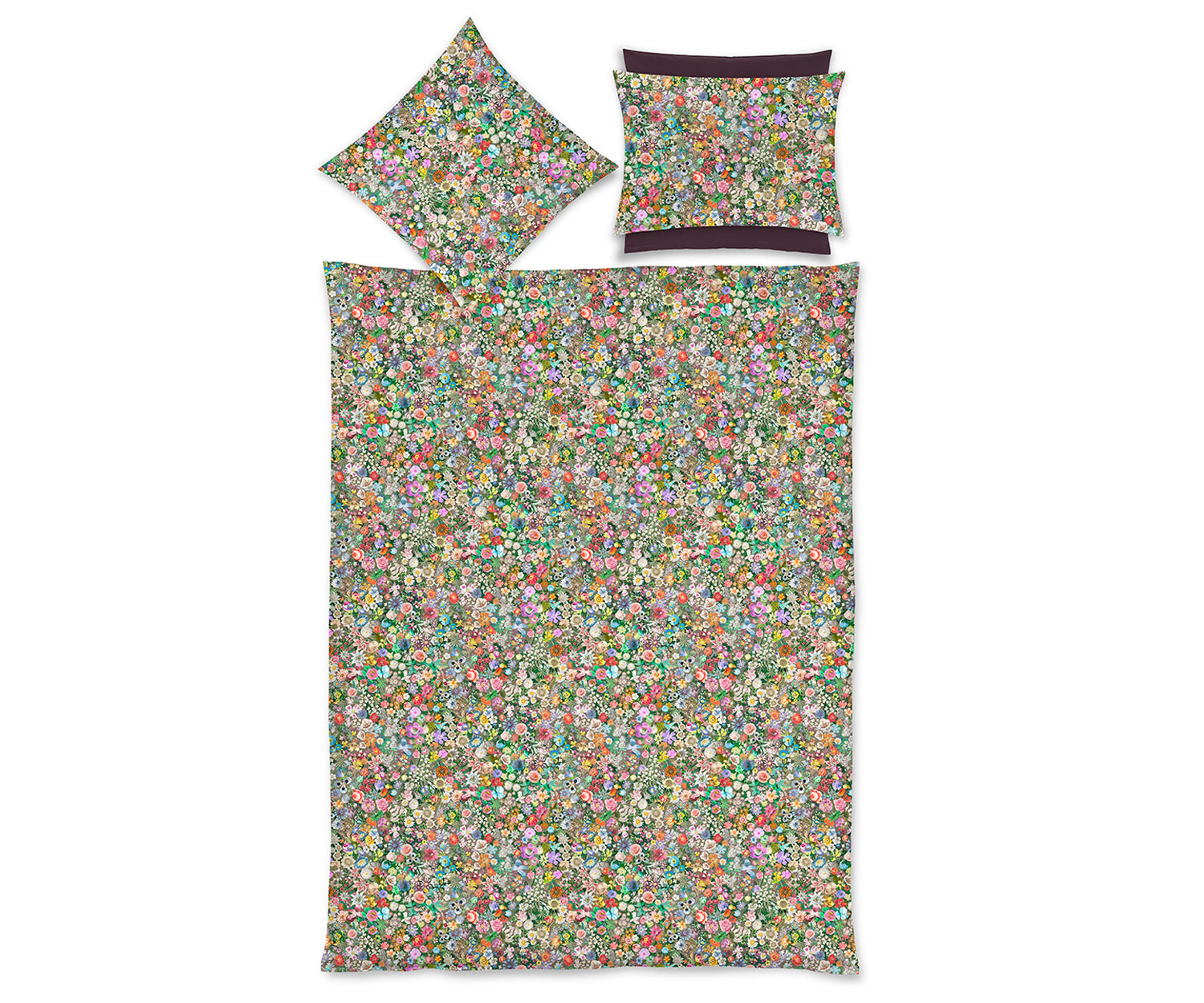 Fischbacher Ropa de cama LENA – La elegancia atemporal del estilo Mille-Fleurs