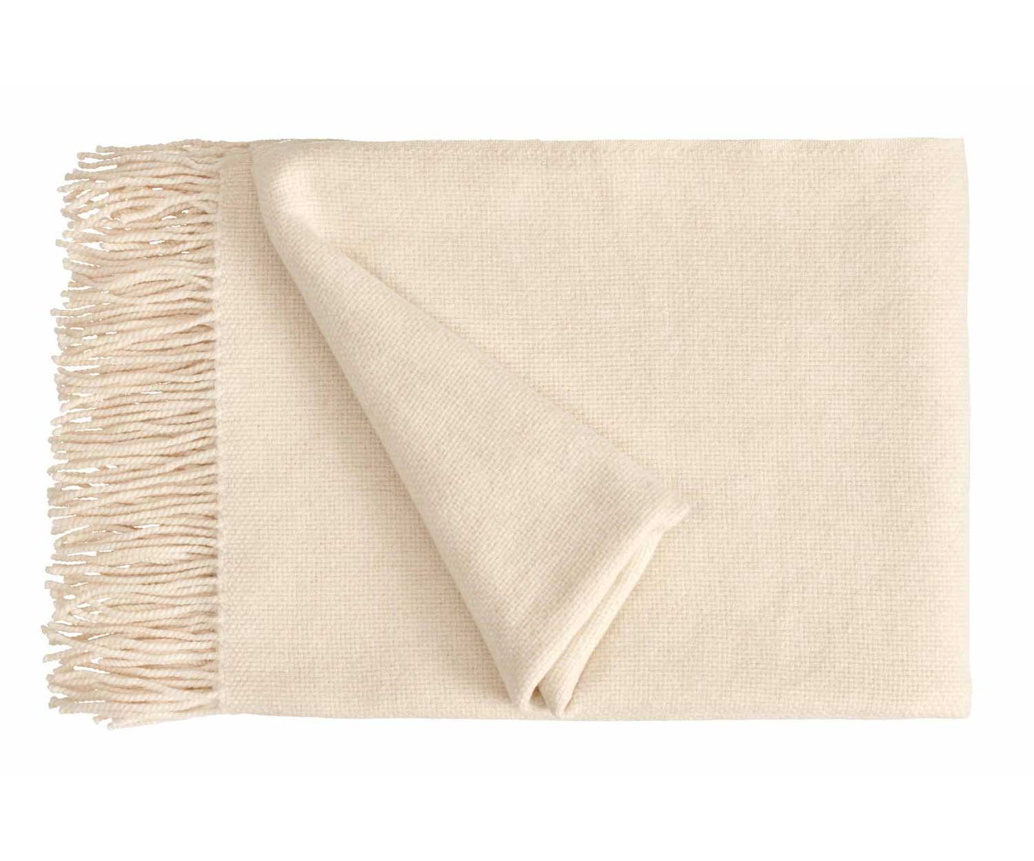 Plaid de cachemira BISOU col. 900 cream