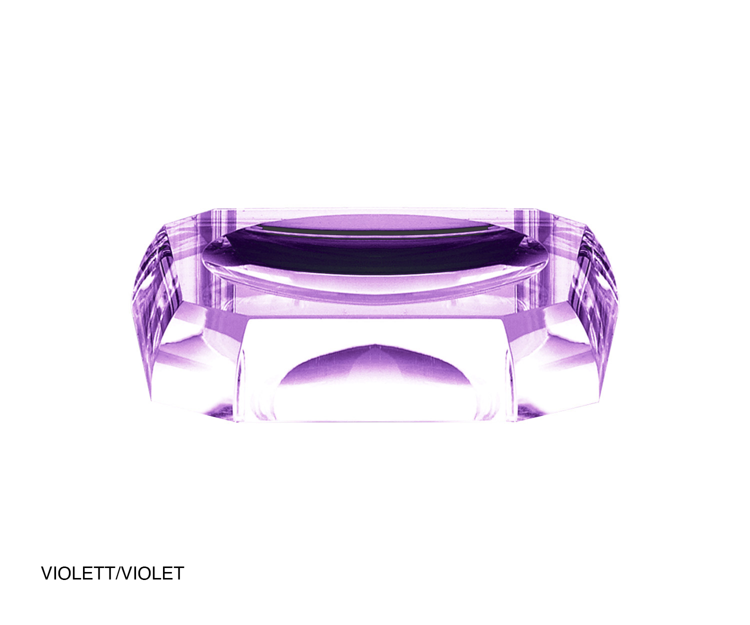 Decor Walther KRISTALL soap dish violet