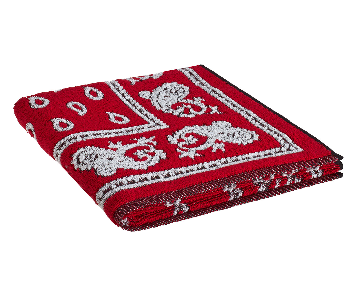 Weseta GLARNERTUCH col. 8401 red-white-black