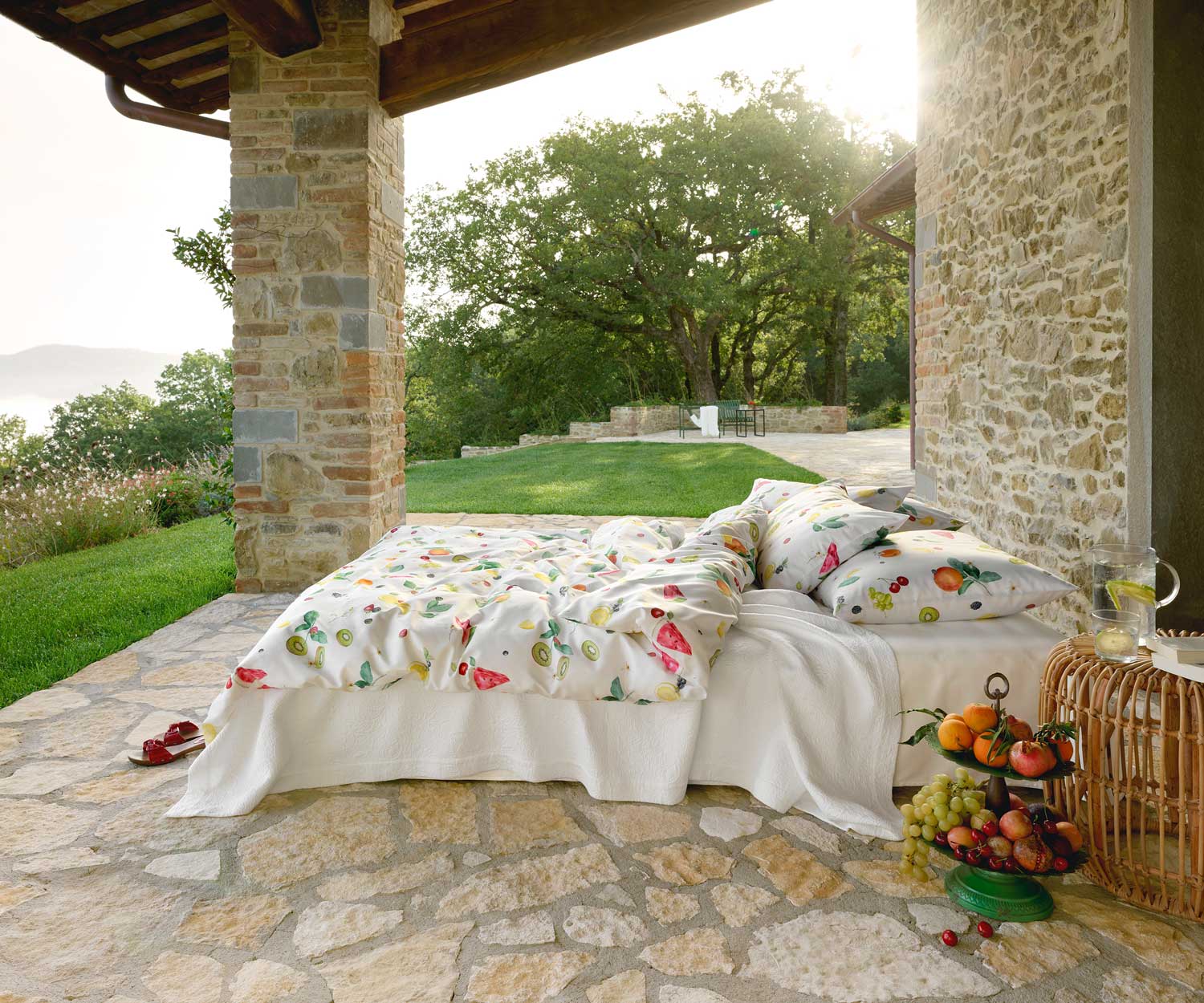 Schlossberg FRUTTI BLANC bed linen - Satin