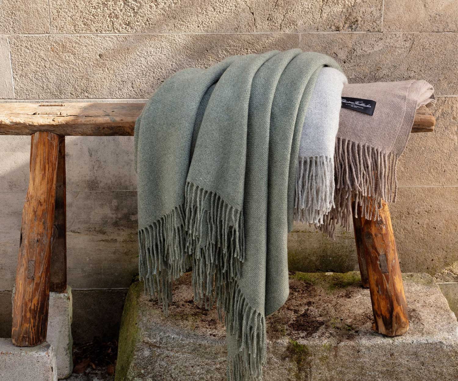Plaid de cachemira BISOU de Fischbacher 