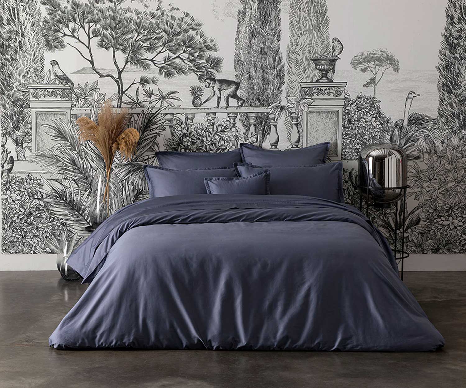 Alexandre_Turpault_Bettwaesche_TEOPHILE_marine_Lifestyle Alexandre Turpault Bettwäsche TEOPHILE MARINE