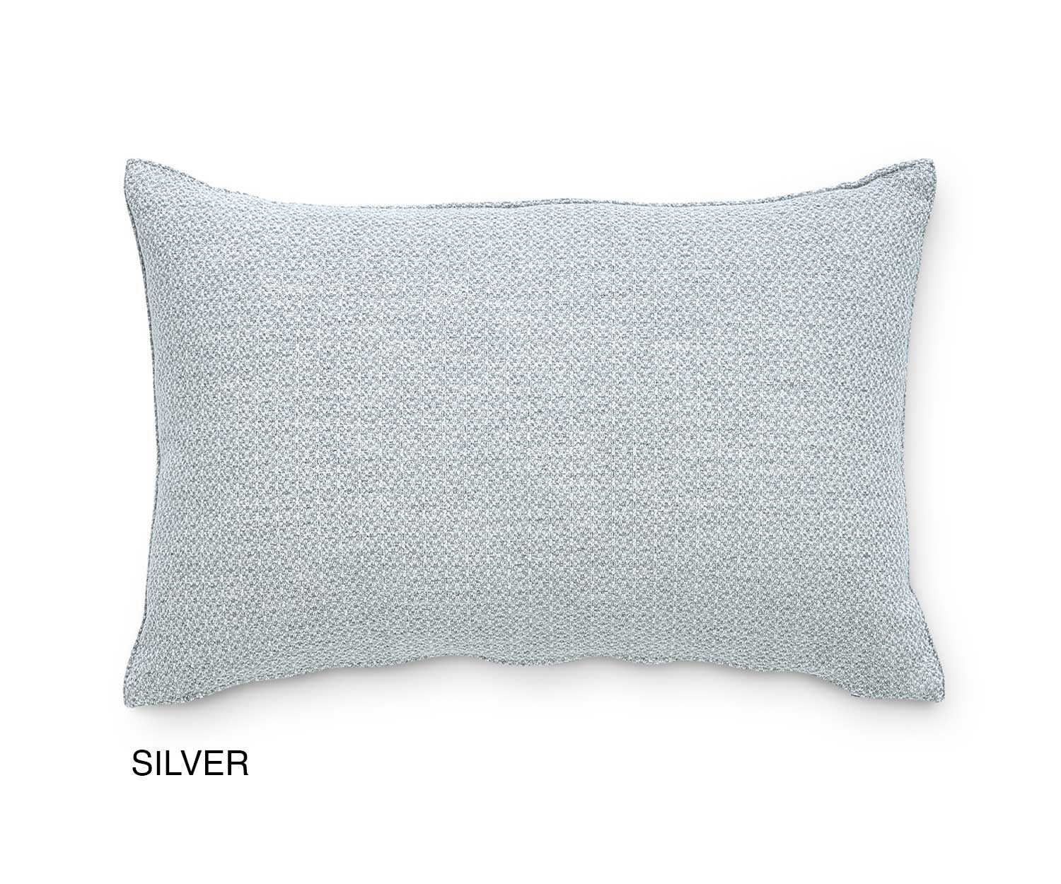 Decode_criss-cross_600_silver_Kissen Decode by Luiz cushion CRISS CROSS silver 600