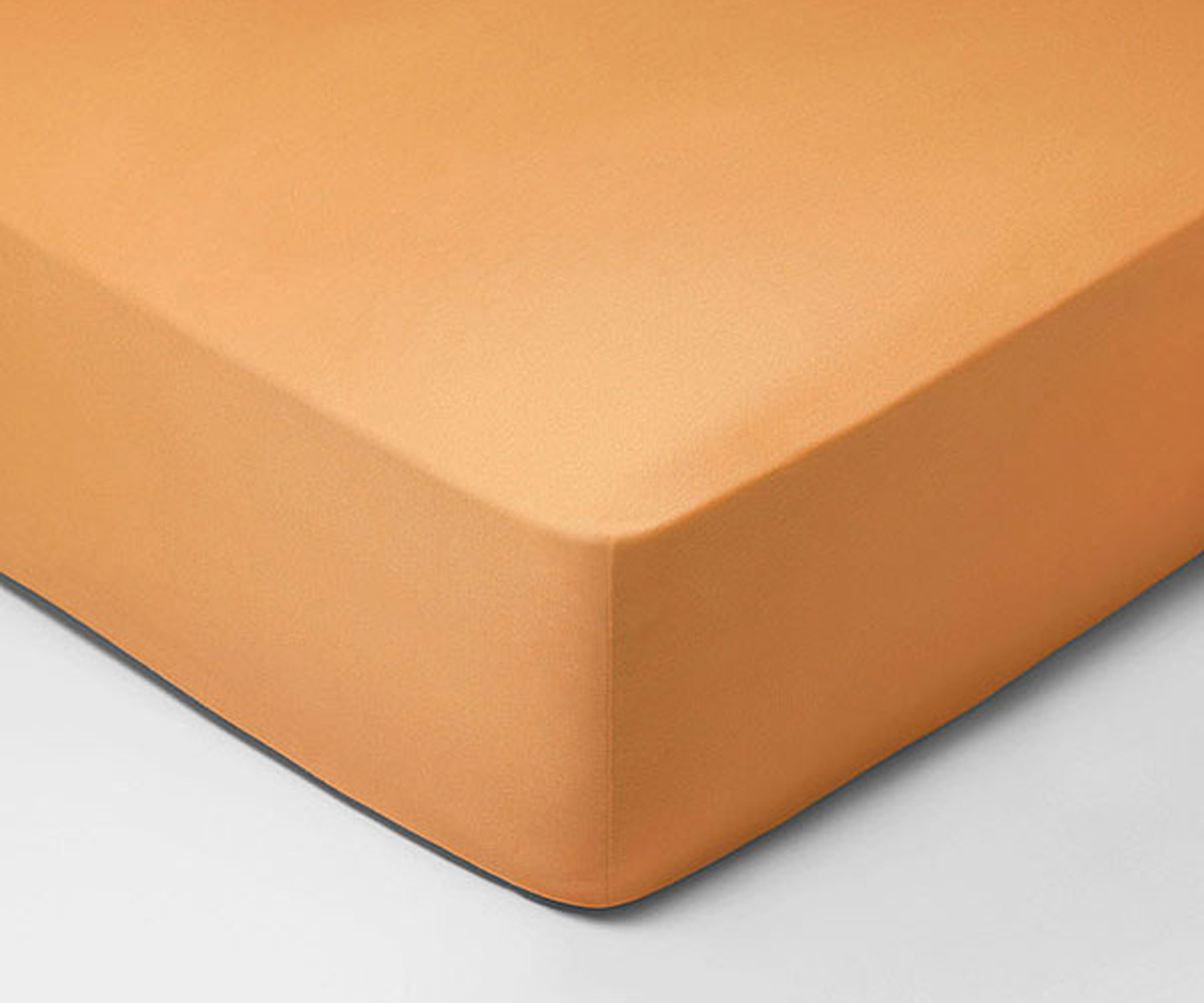Schlossberg-Spannbettlaken-Tangerine Schlossberg Topper SATIN UNI col. tangerine