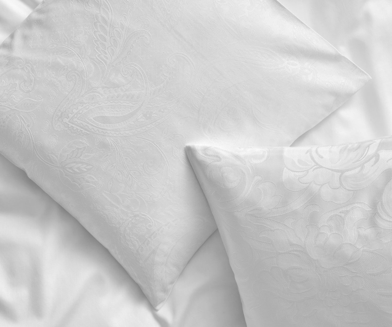 Fischbacher-Bettwaesche-Les_Jaquards_Blancs Colección LES JACQUARDS BLANCS de Fischbacher