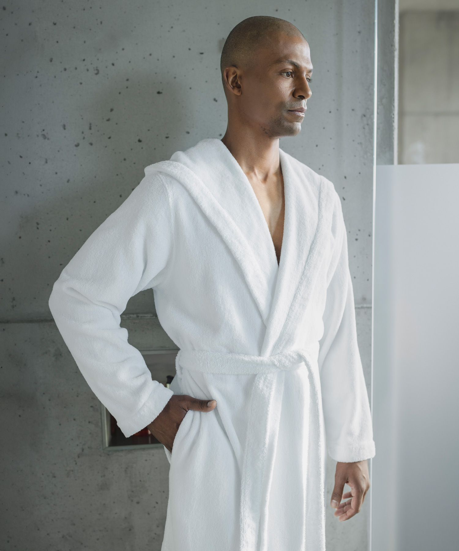 Abyss-ALEX-Bathrobe ABYSS ALEX Albornoz con capucha