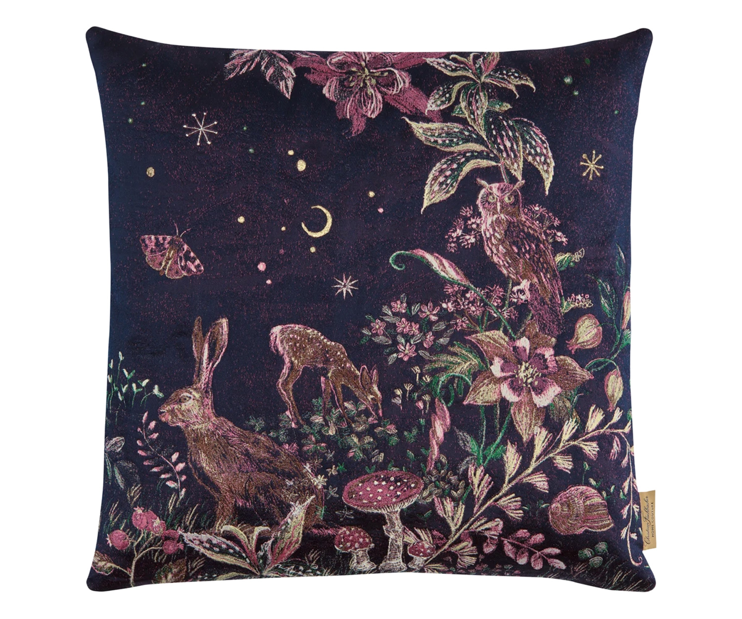 Fischbacher-Zierkissen-Z15_268_Magic_Forest_K50_50R_front Cojín decorativo Fischbacher MAGIC FOREST