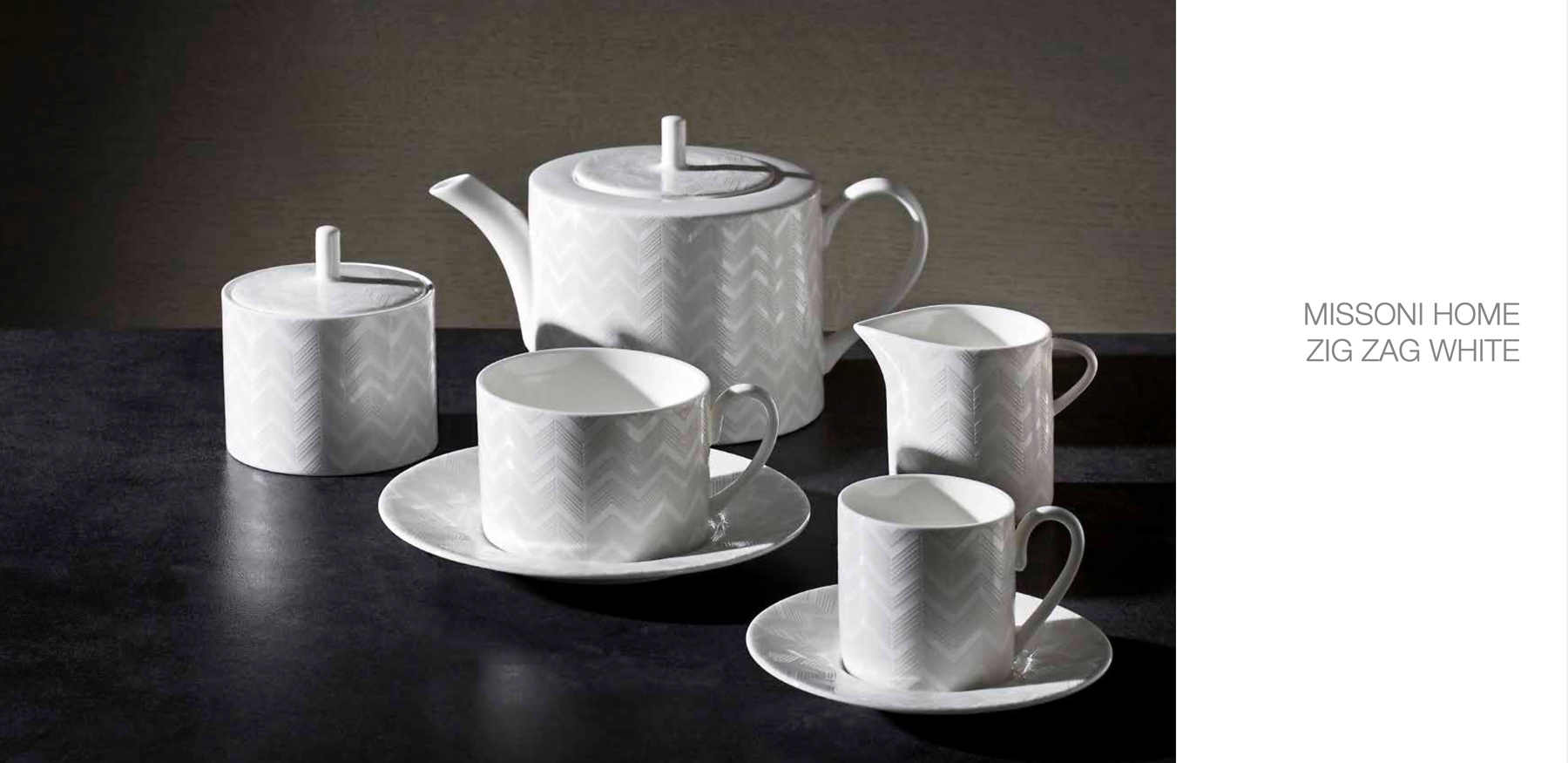 Missoni tableware for the stylish table setting